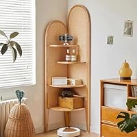 ラタン製4段円形コーナーシェルフ【匿名配送】 ラタン製4段円形コーナーシェルフ【匿名配送】 ラタン製4段円形